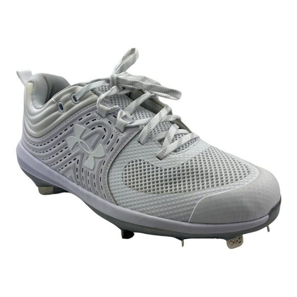 Under Armour Women's White Glyde TPU Baseball Softball Shoe US 8 - Picture 1 of 13